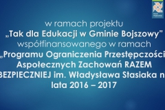TAK DLA EDUKACJI W GMINIE BOJSZOWY
